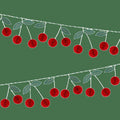 Cherry Honeycomb Garland