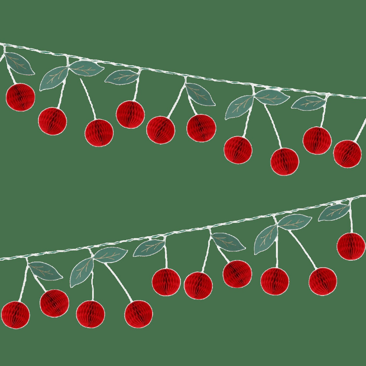 Cherry Honeycomb Garland