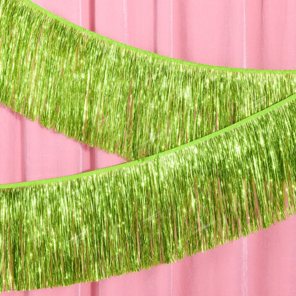 Lime Green Fringe Banner