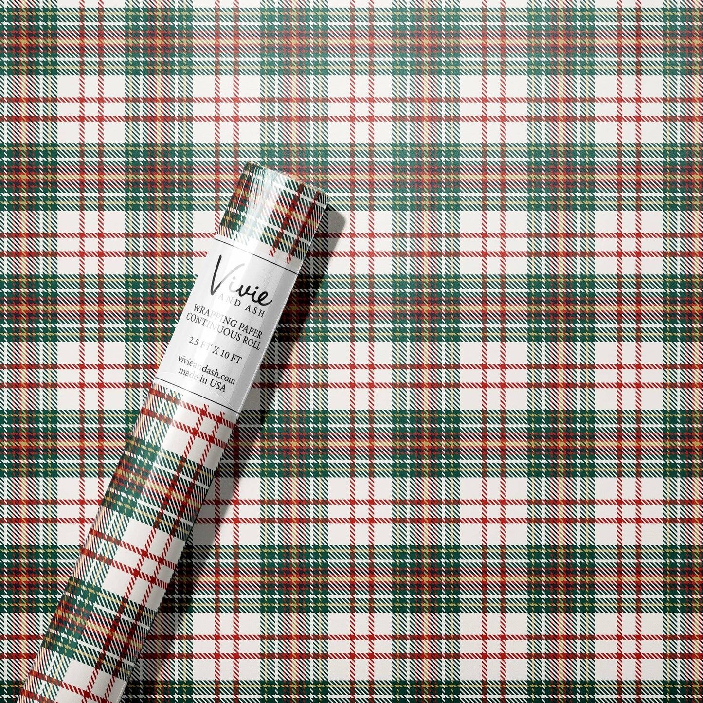 Tartan Plaid Wrapping Paper Roll