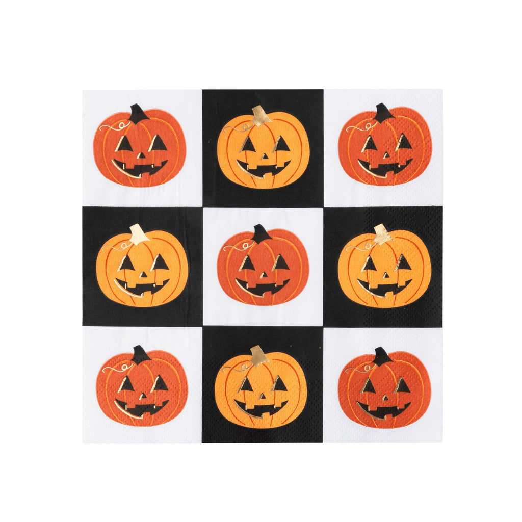 Orange Jack-O-Lantern Large Napkins