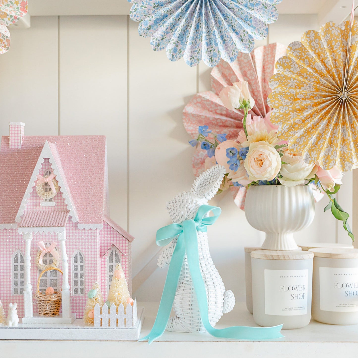 Meri Meri X Liberty Paper Pinwheel Decorations
