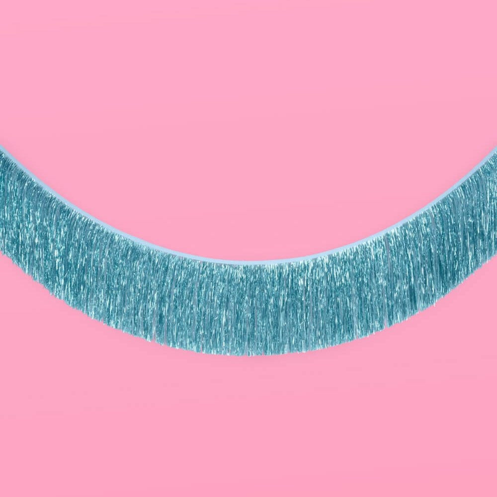 Blue Fringe Foil Banner