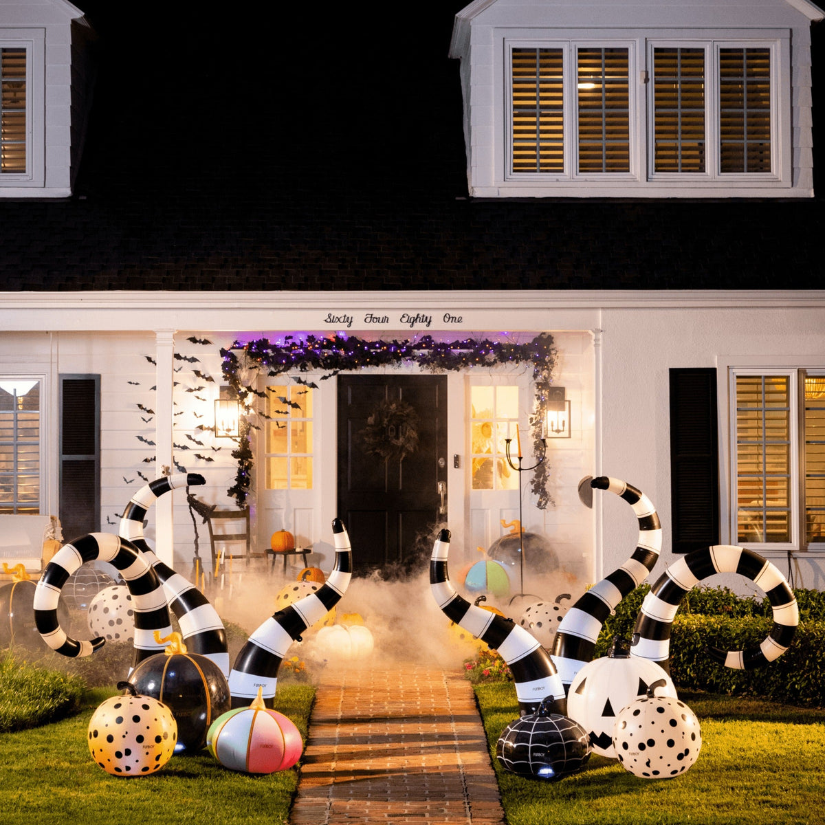 Inflatable Halloween Lawn Snakes