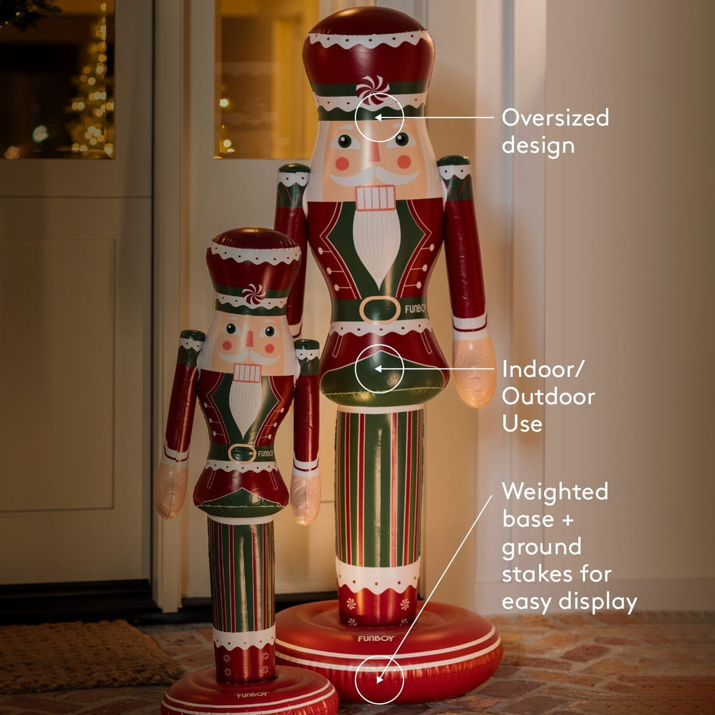 Large Inflatable Red & Green Nutcracker Nutcracker