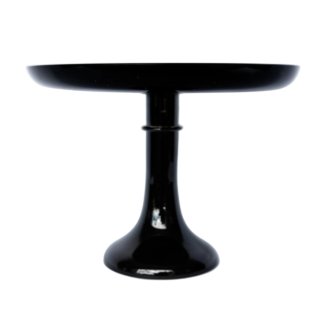 Black Glass Cake Stand