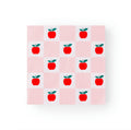 Apple & Pink Checker Large Napkins