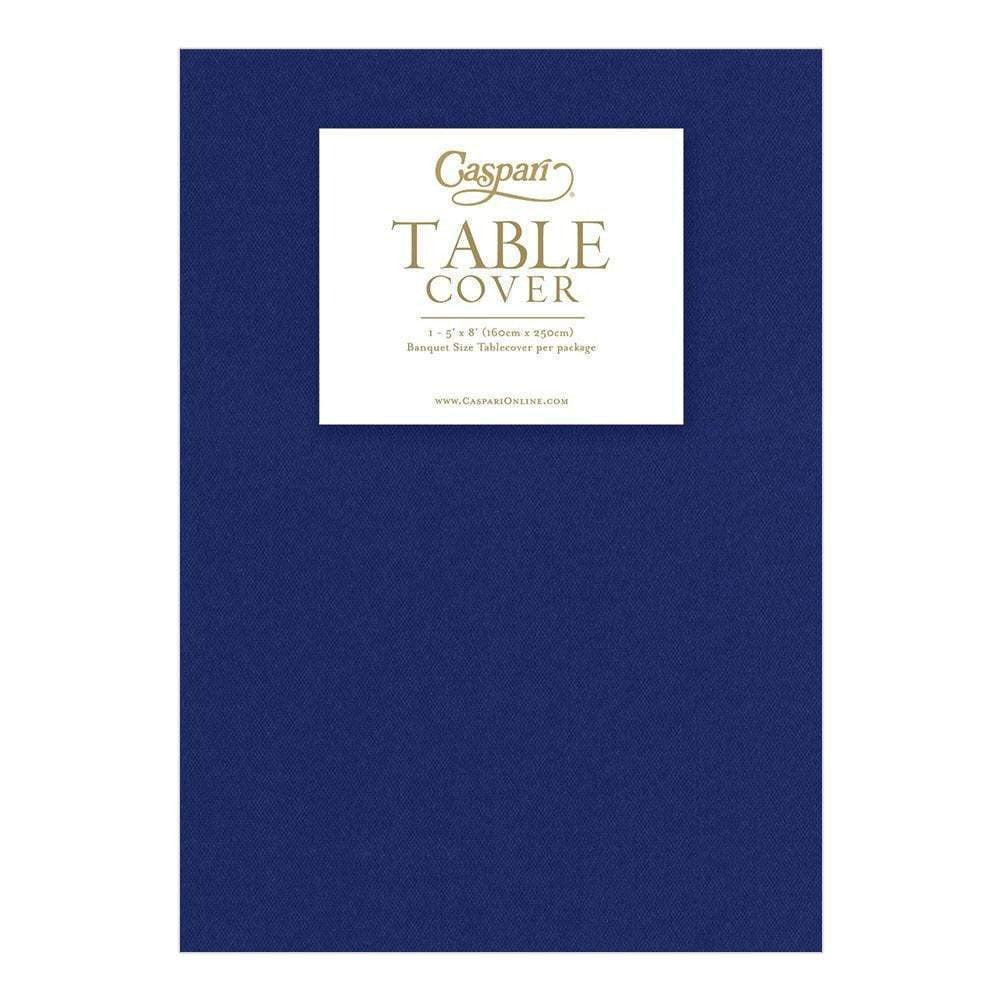 Navy Blue Linen Like Table Cover