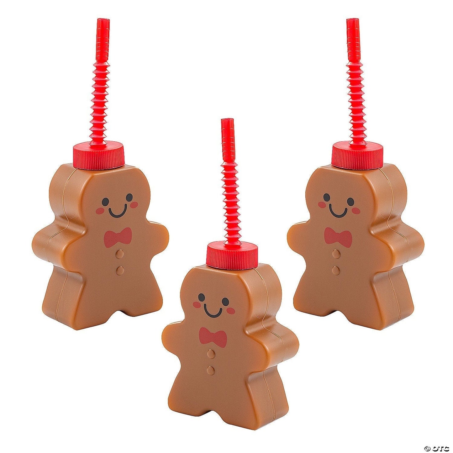 Gingerbread Tumbler Cup with Straw