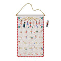 Nutcracker Embroidered Hanging Advent Calendar