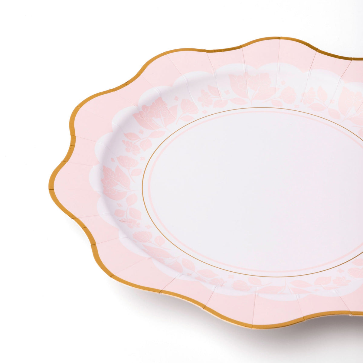Petal Pink Elegant Floral Dinner Plates