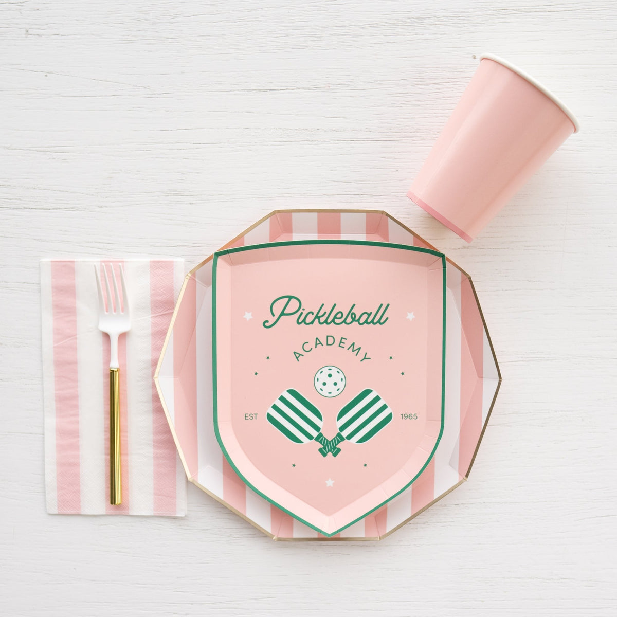Petal Pink Signature Cabana Stripe Guest Towels