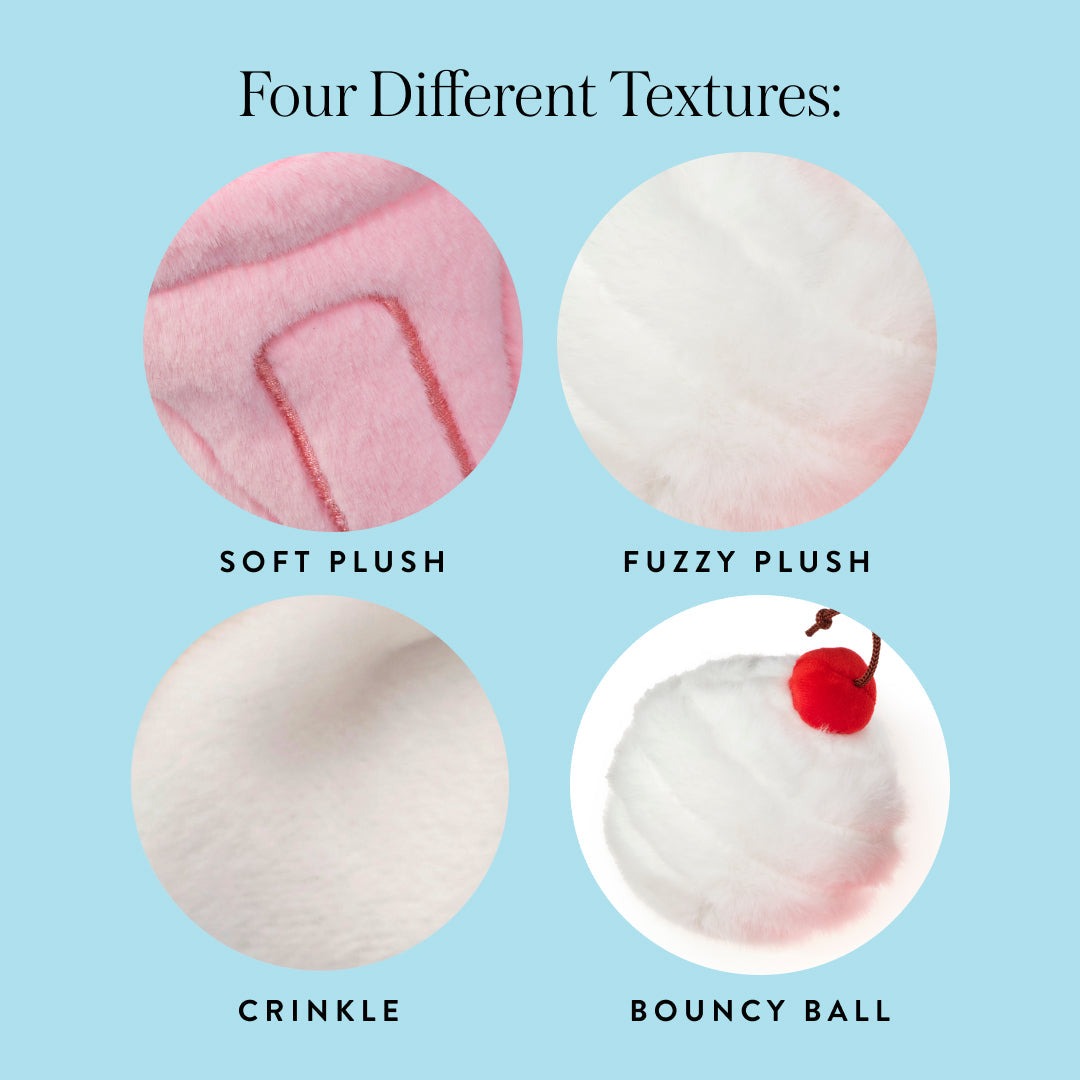 Strawberry Milkshake Interactive Snuffle Dog Toy