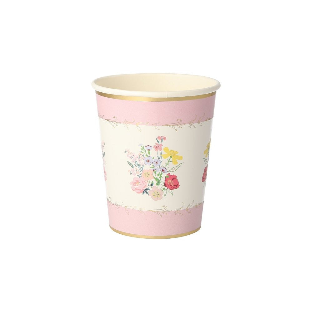 English Garden Floral Party Cups