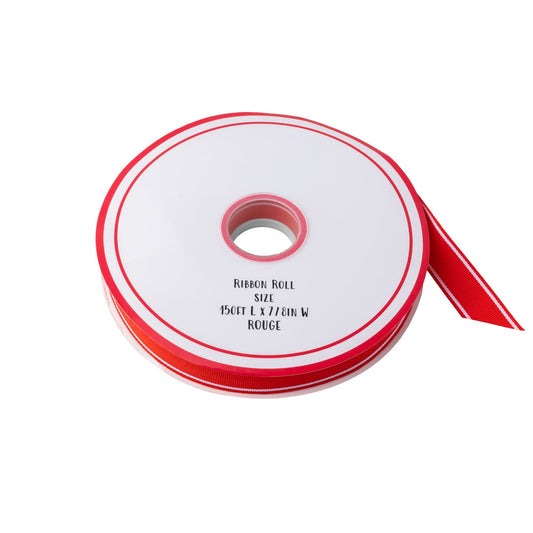 Cherry Red Double Sided Grosgrain Ribbon