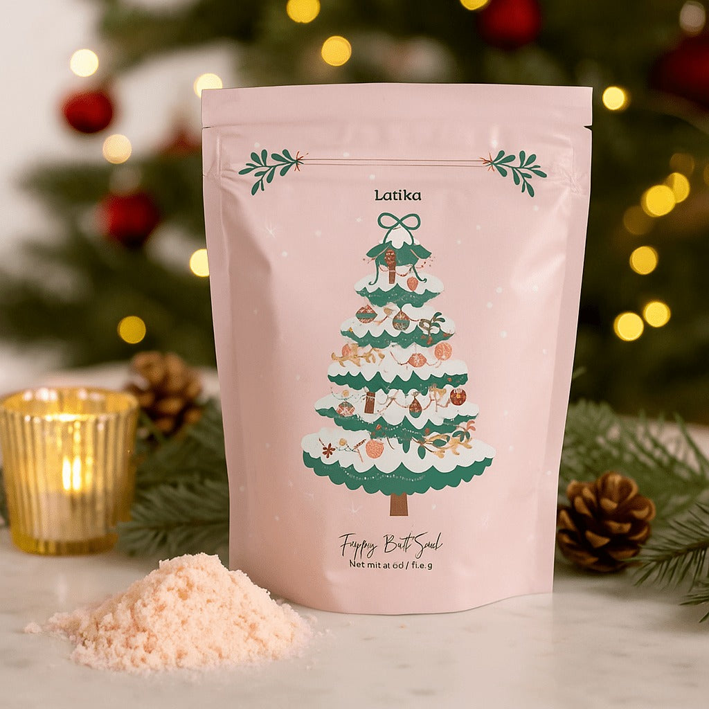 Pink Christmas Holiday Bath Soak