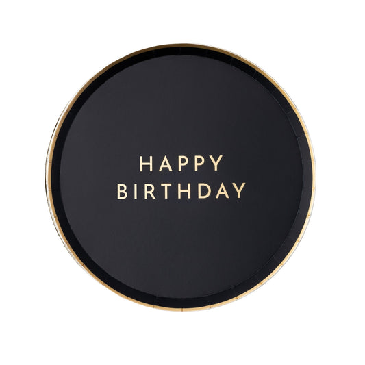 Black Noir Happy Birthday Small Plates