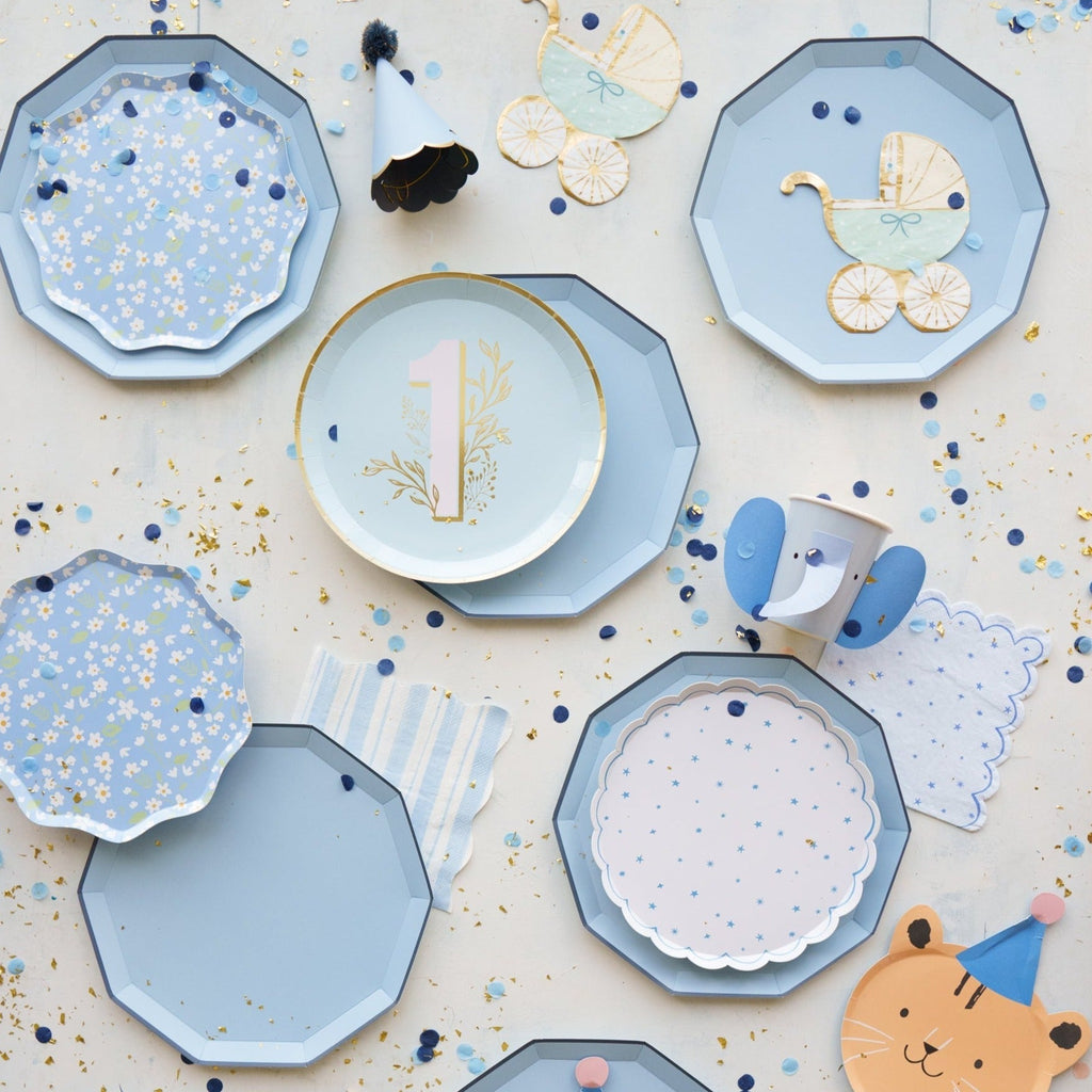 Sky Blue Signature Large Plates