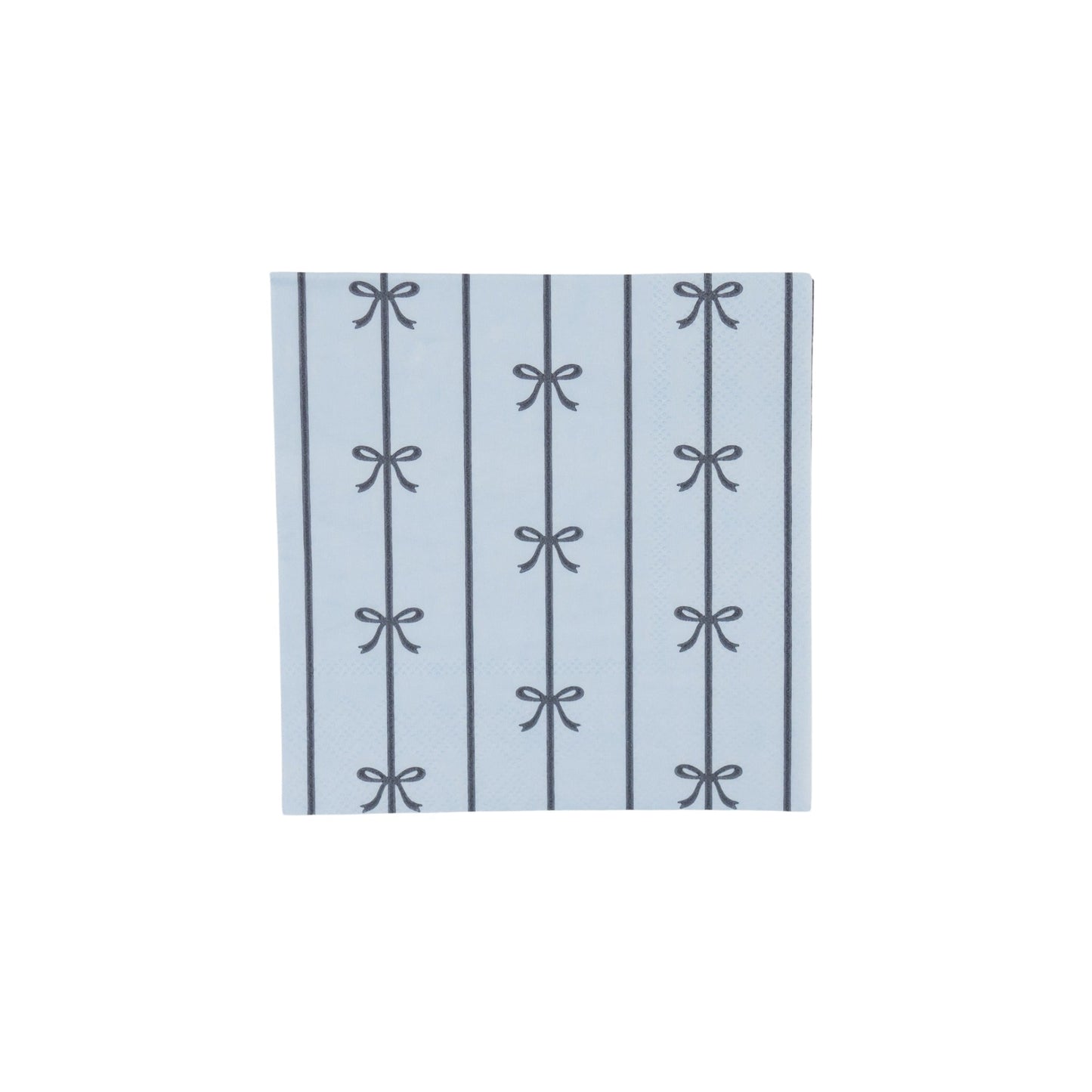 Sky Blue Signature Bow Small Napkins