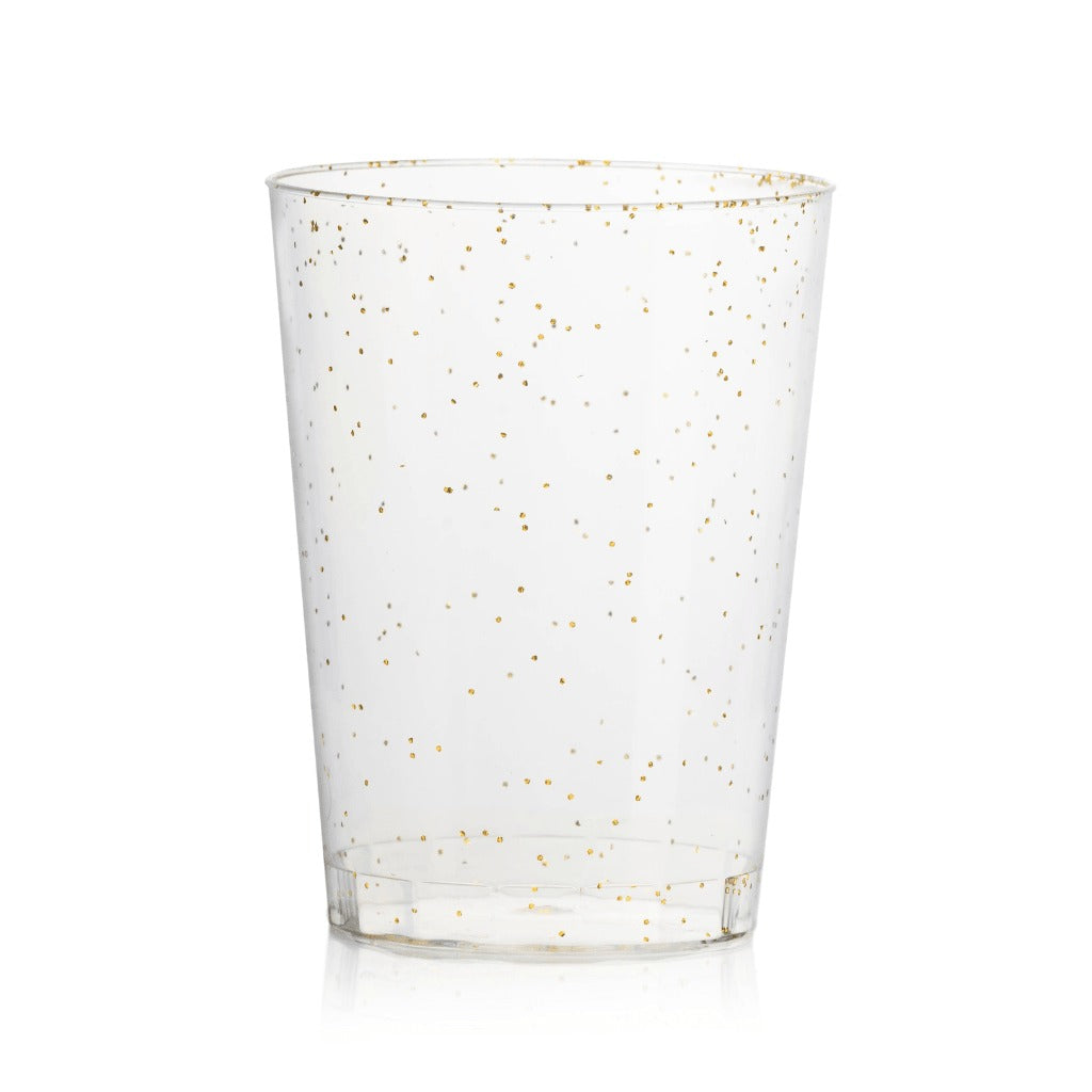 Gold Sparkle Reusable Tumblers