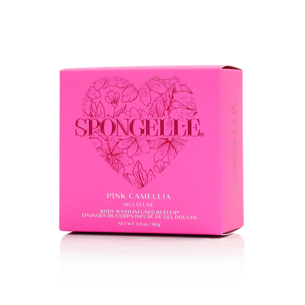 Pink Camellia Heart Buffer Sponge