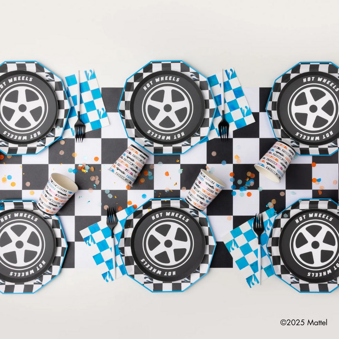 Black & White Checker Table Runner