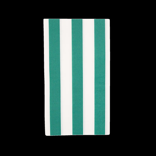 Emerald Green Signature Cabana Stripe Guest Towels