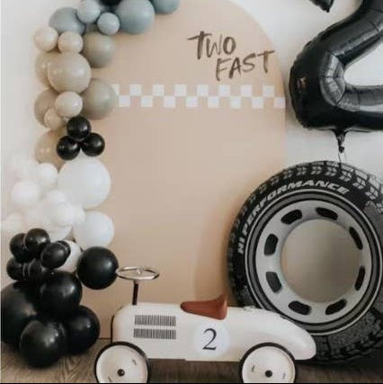 Race Car Tire Foil Balloon