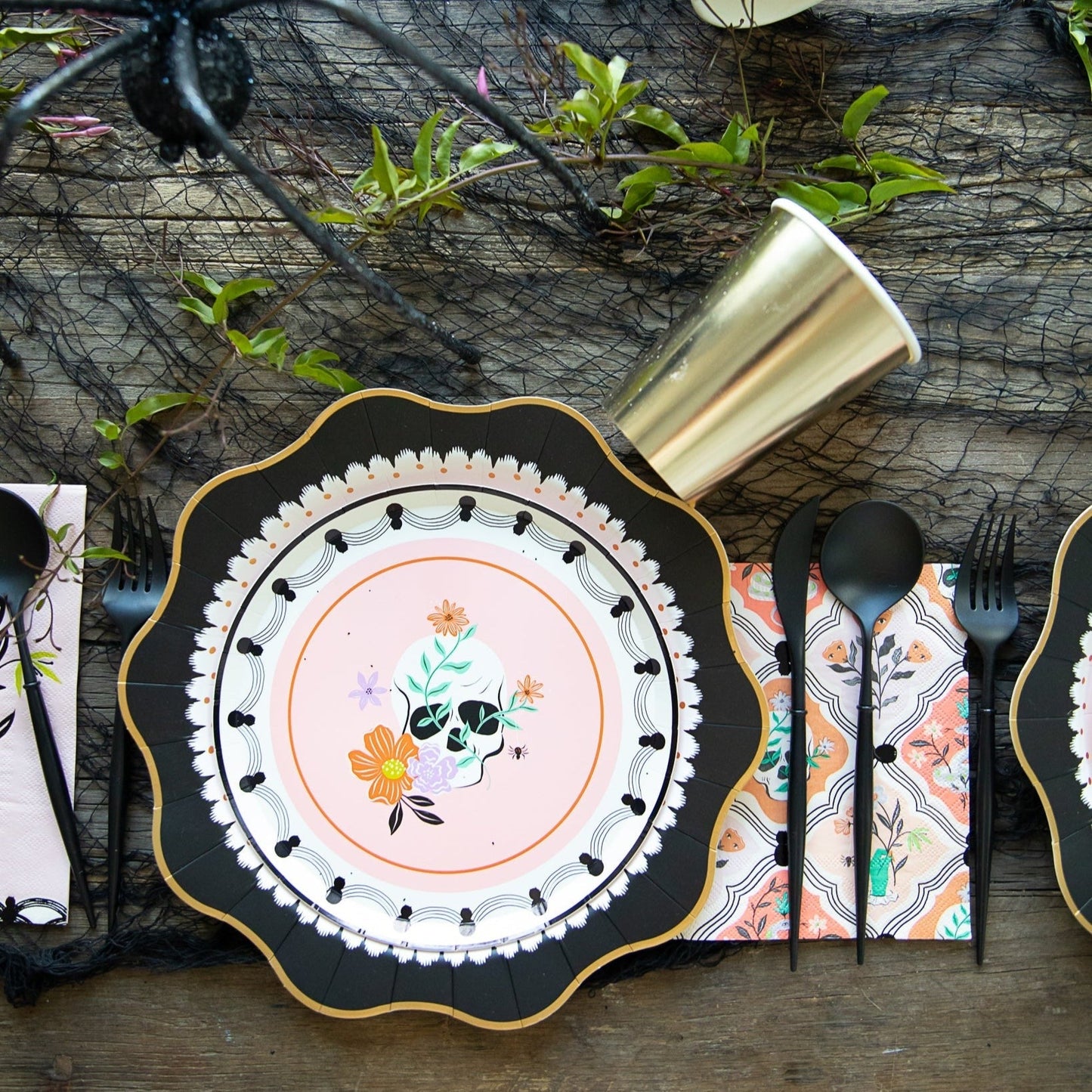 Elegant Halloween Dinner Plates
