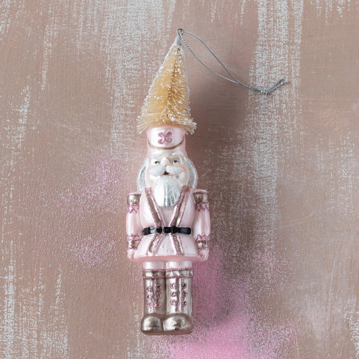 Hand-Painted Glass Soldier Ornament