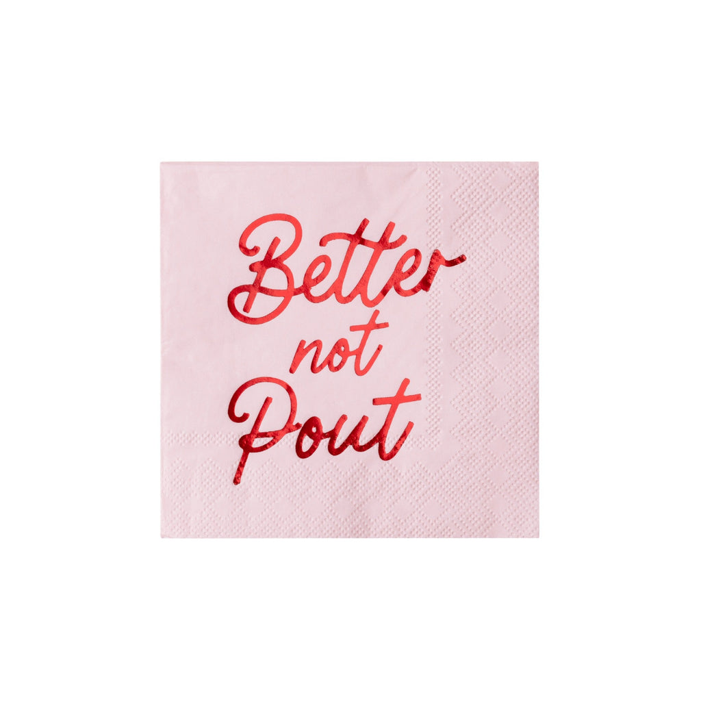 Better Not Pout Cocktail Napkins