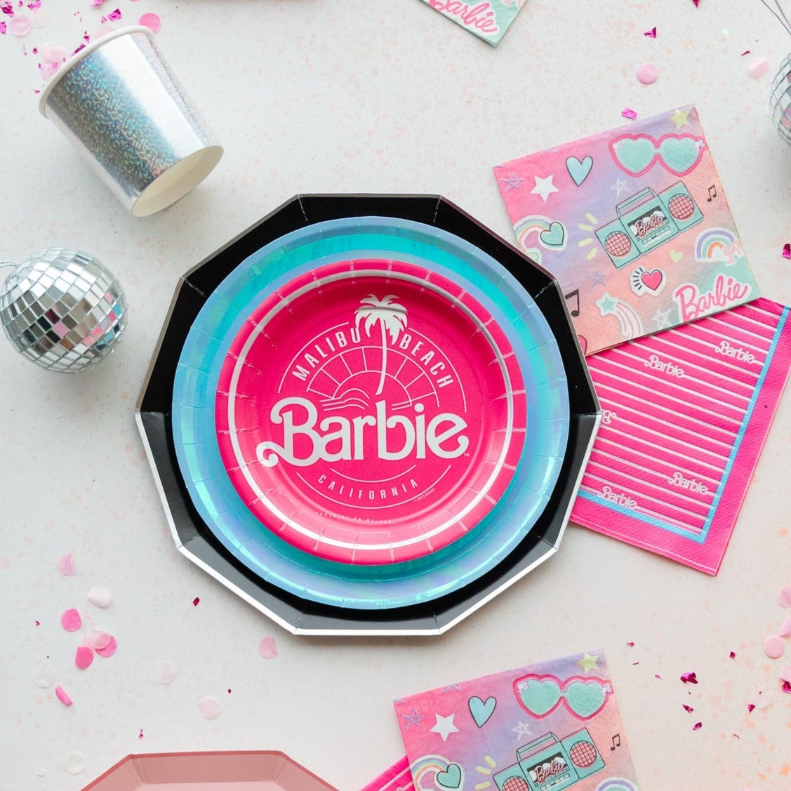 Pink Barbie Lunch Napkins