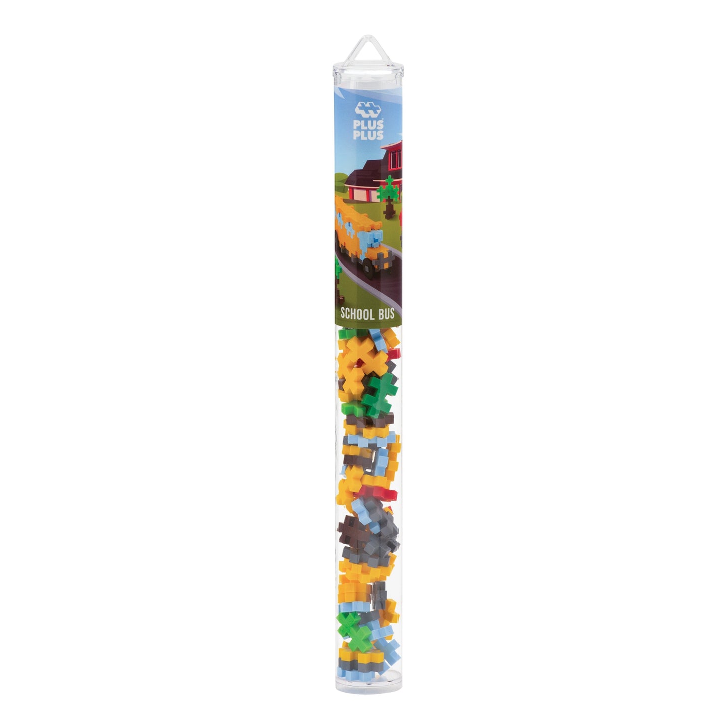 School Bus Plus Plus Puzzle Toy