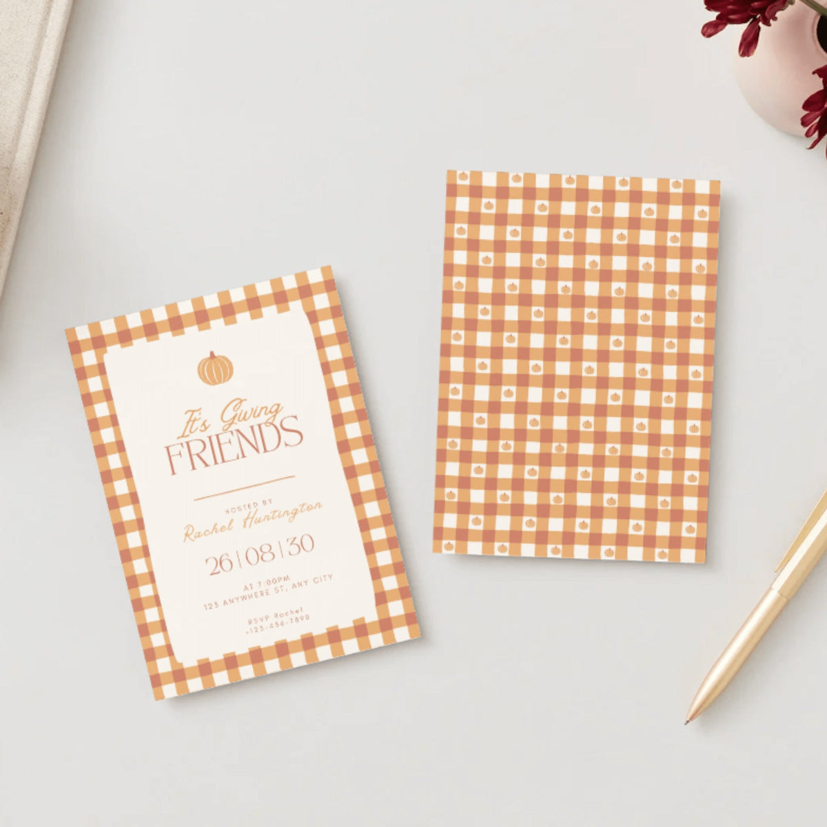 Elegant Fall Digital Party Invitation