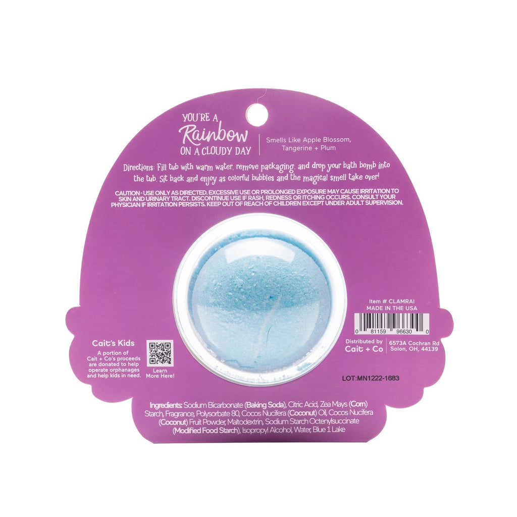 Rainbow Clamshell Bath Bomb