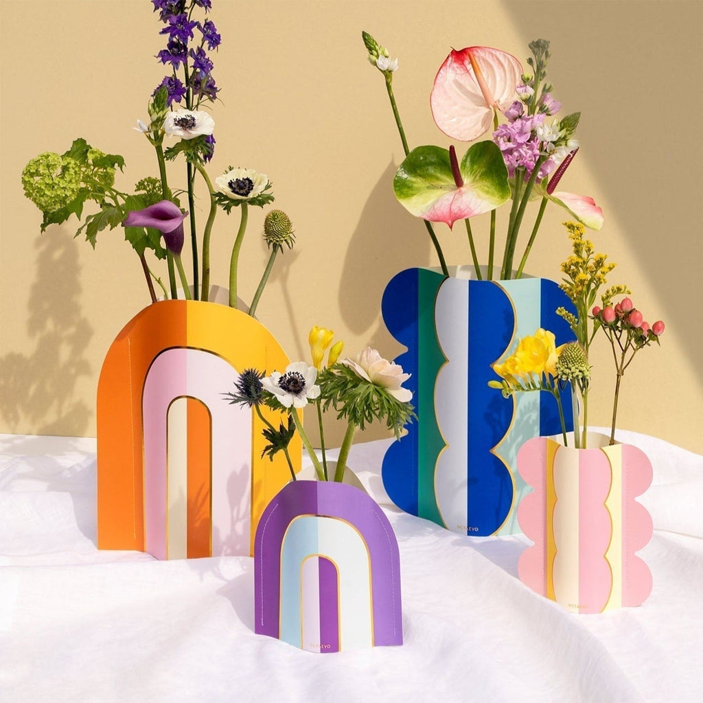 Riviera Arch Paper Vase