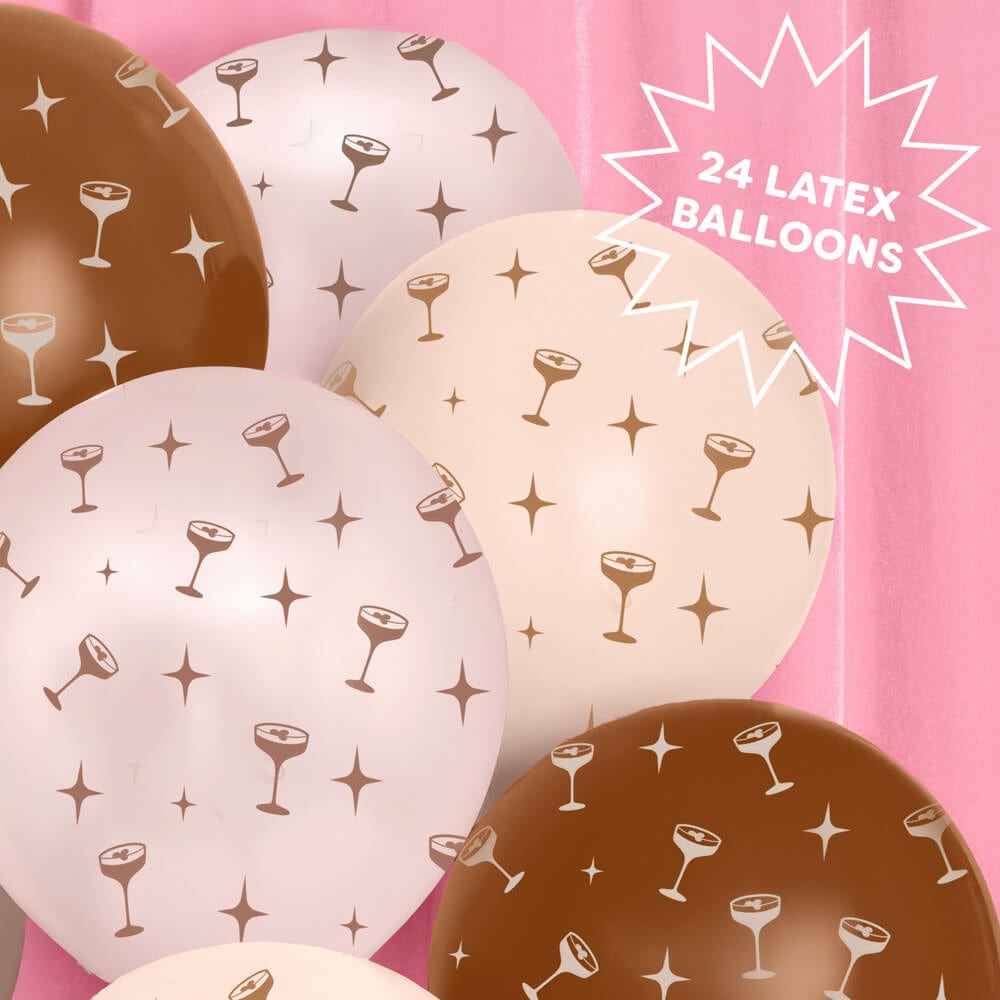 Espresso Martini Latex Balloon Set