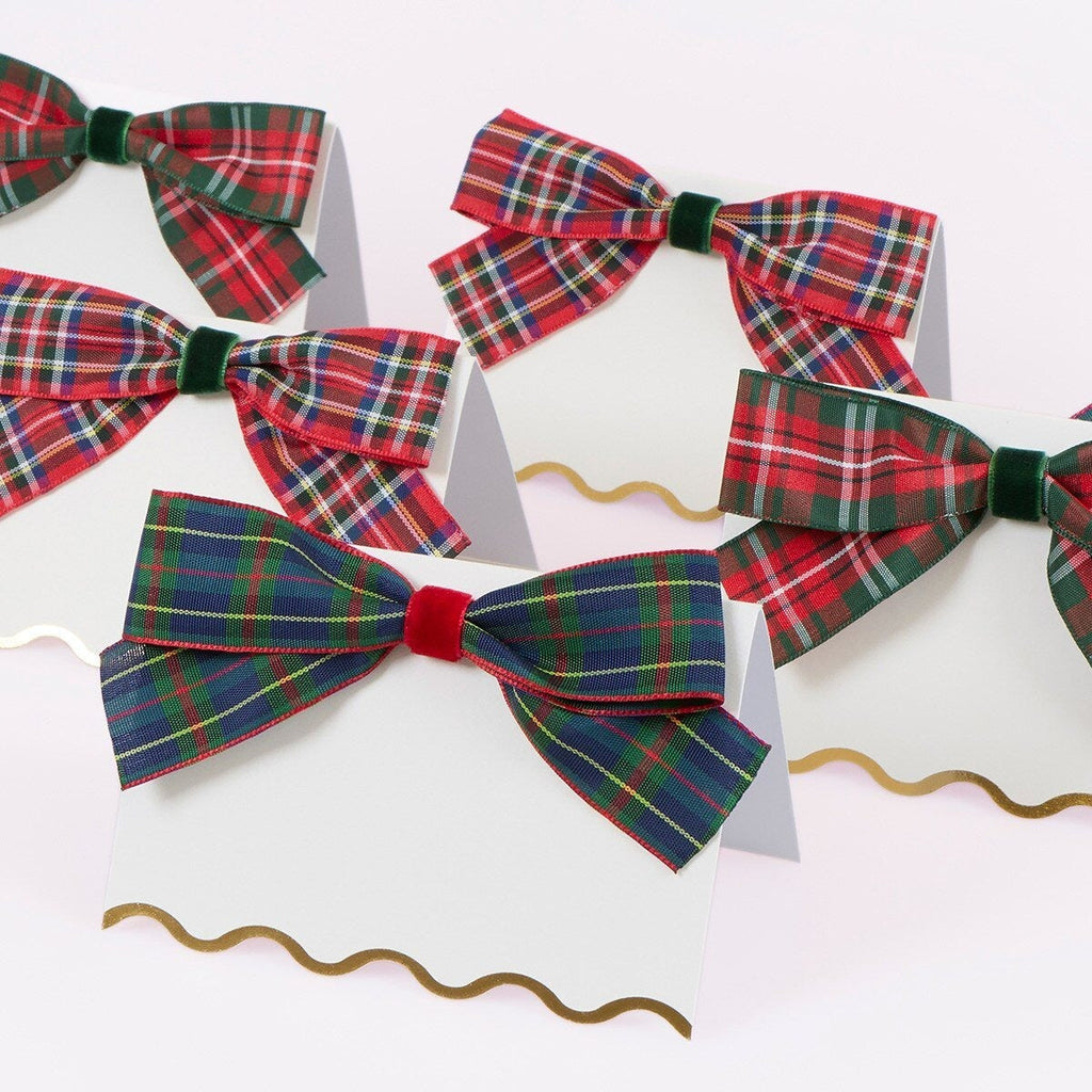 Plaid Place Cards