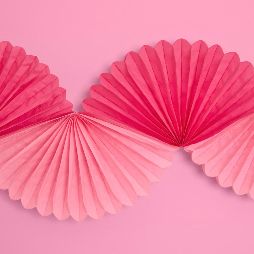 Pink Tissue Fan Banner