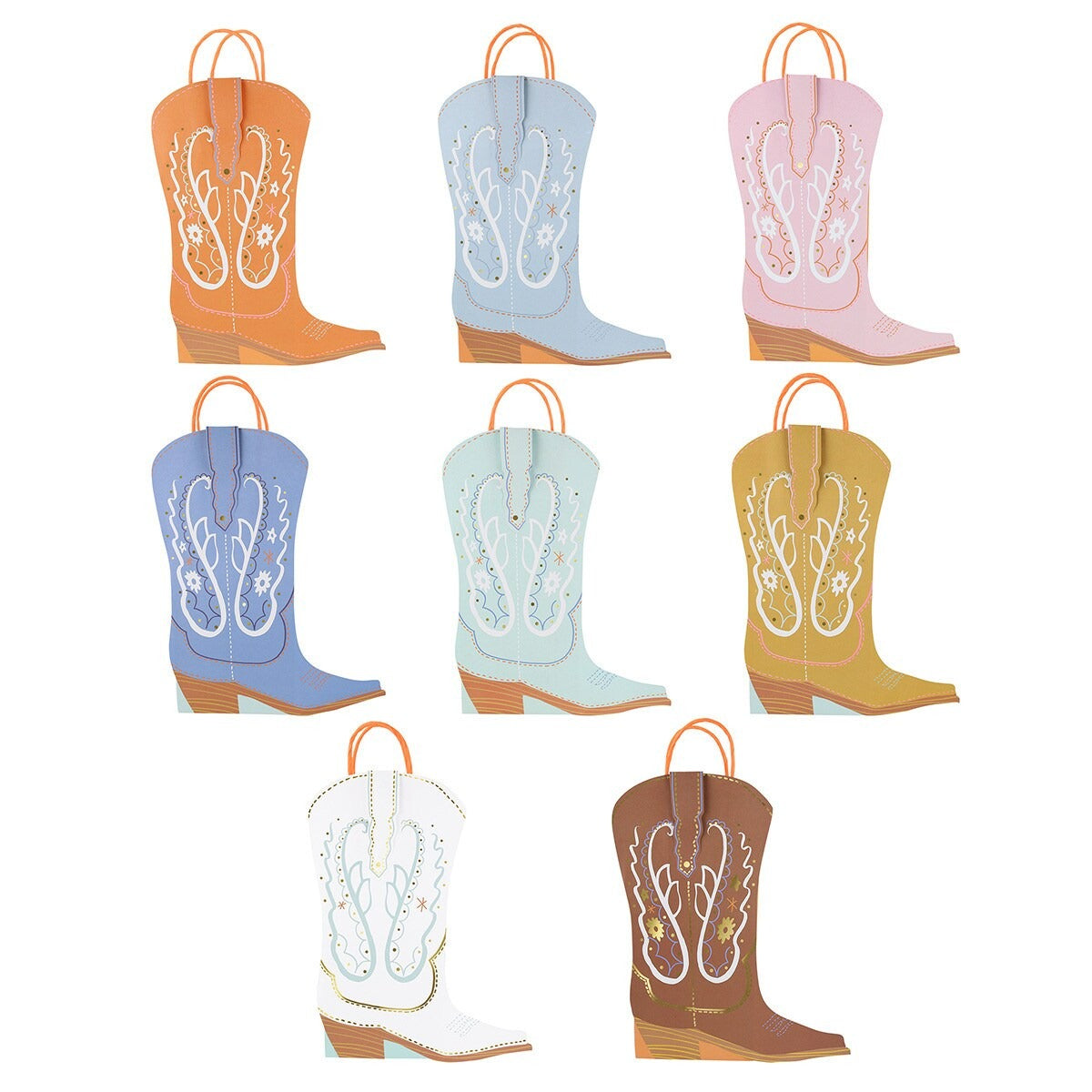 Western Boot Party Favor Bags