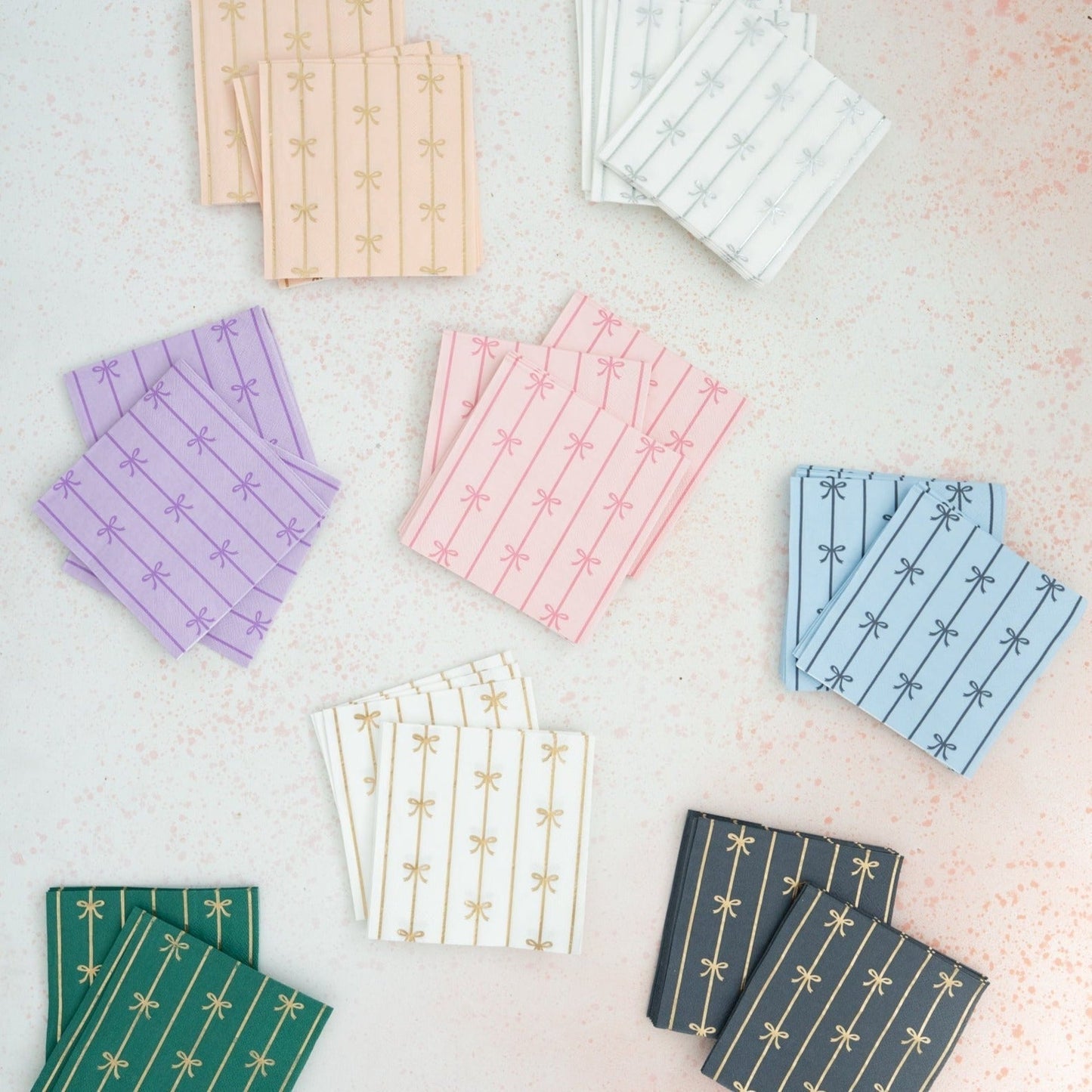 Petal Pink Signature Bow Small Napkins