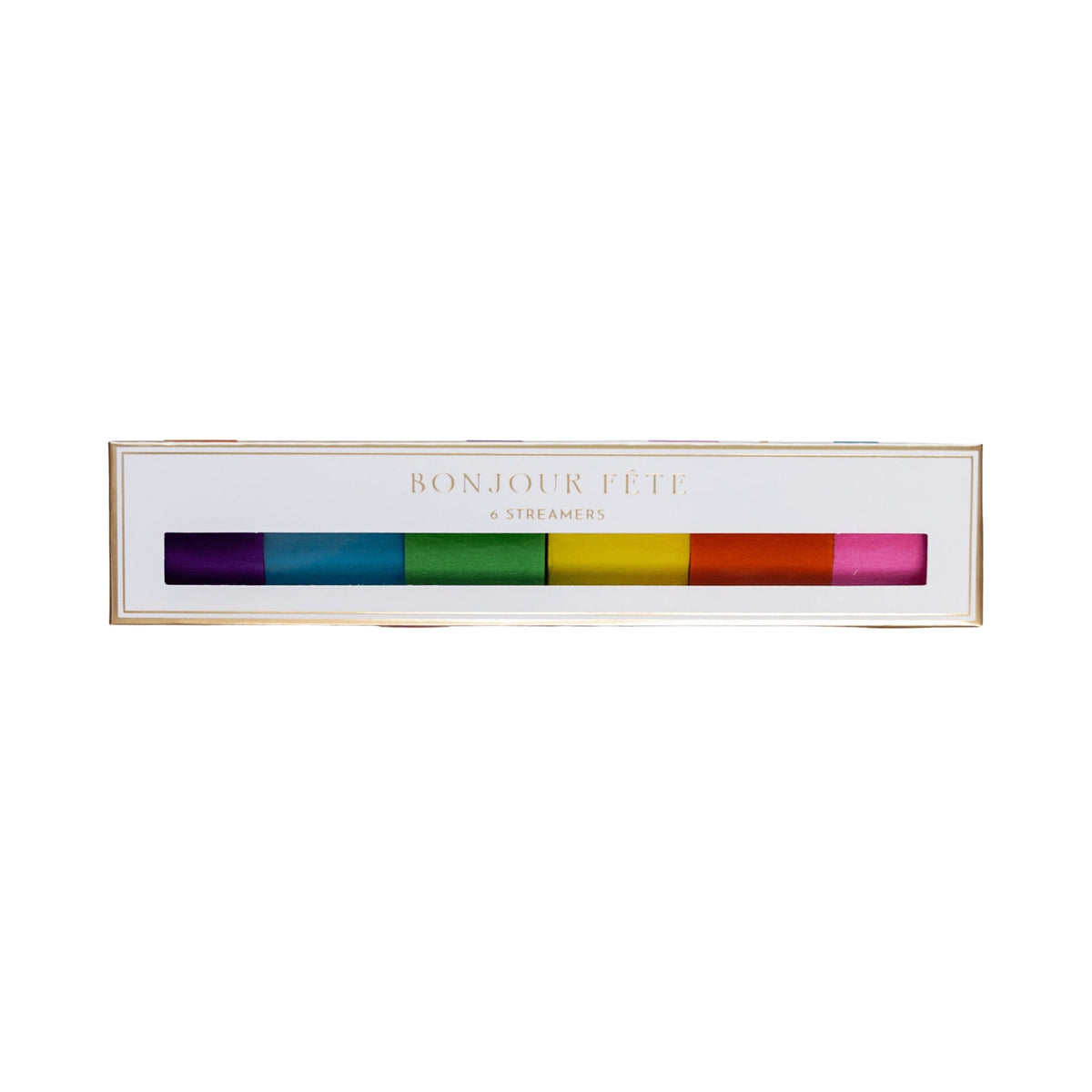 Rainbow Crepe Paper Streamers