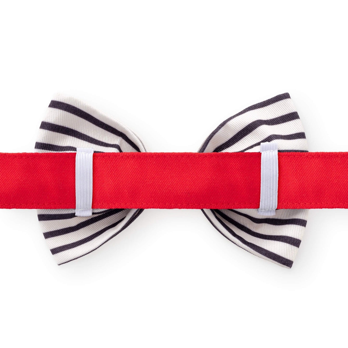 Anchor Embroidered Bow Tie Collar