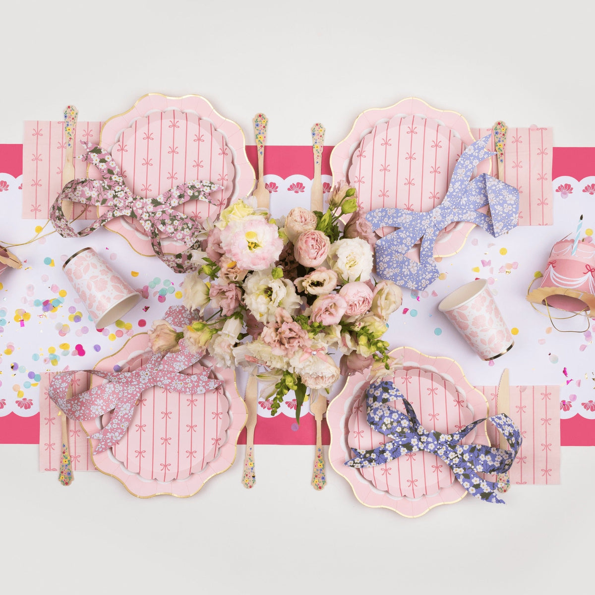 Petal Pink Signature Bow Large Napkins