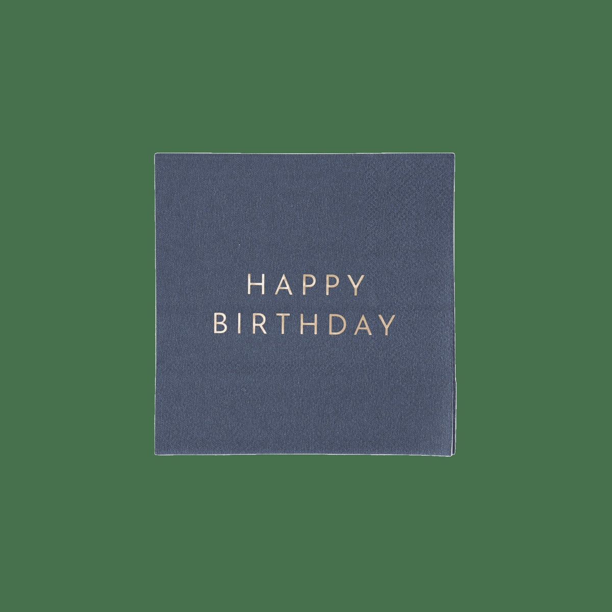 Midnight Blue Signature Happy Birthday Cocktail Napkins