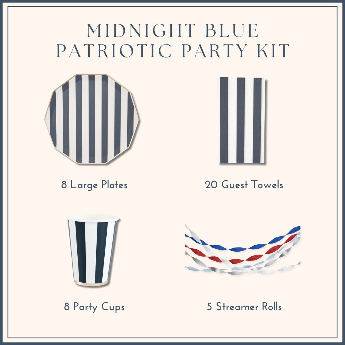 Midnight Blue Patriotic Party Kit