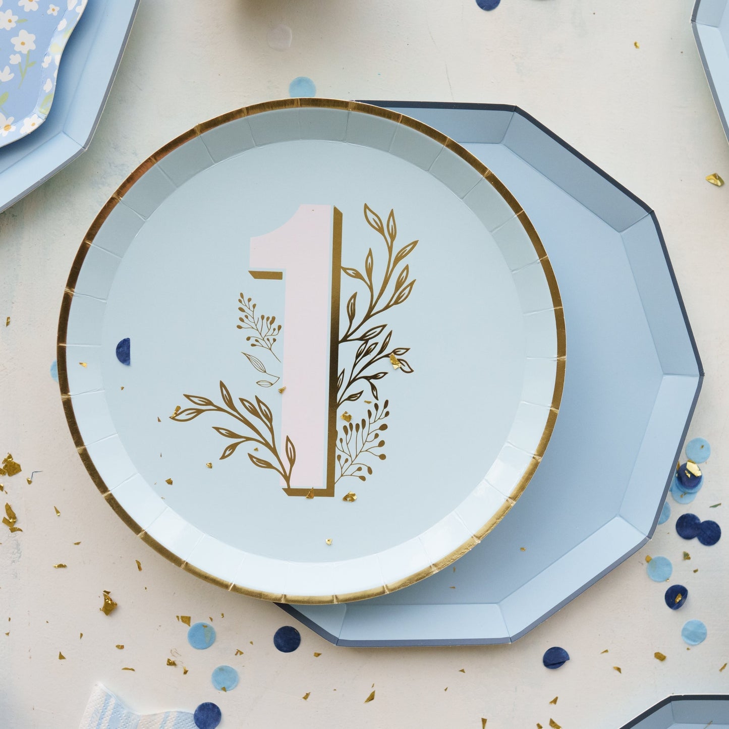 Sky Blue Signature Large Plates