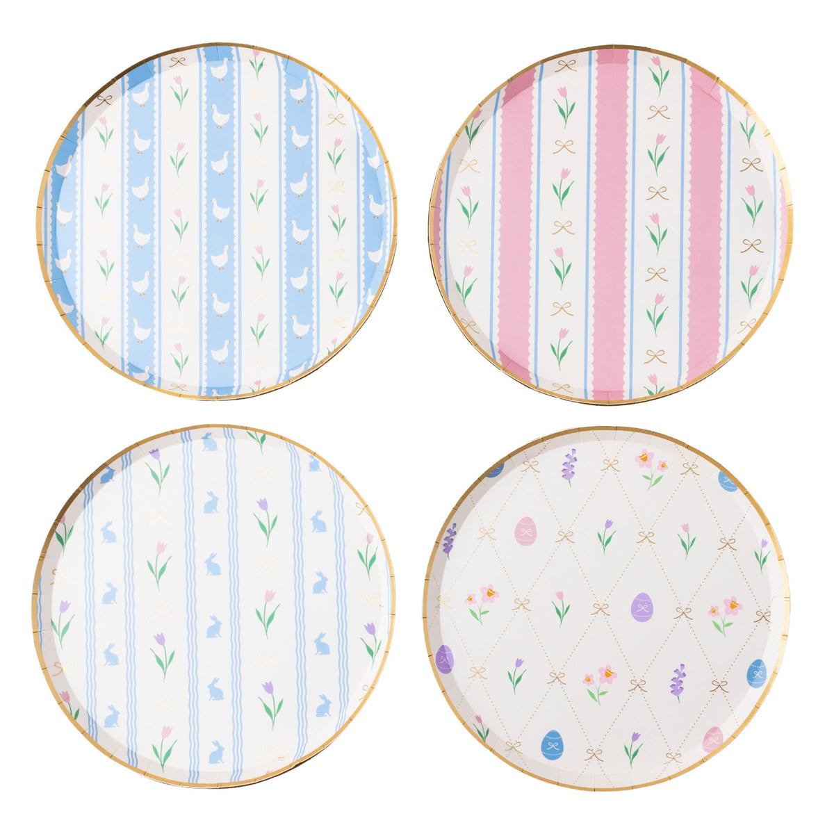 Easter Pastel Floral Small Plates (multipack)