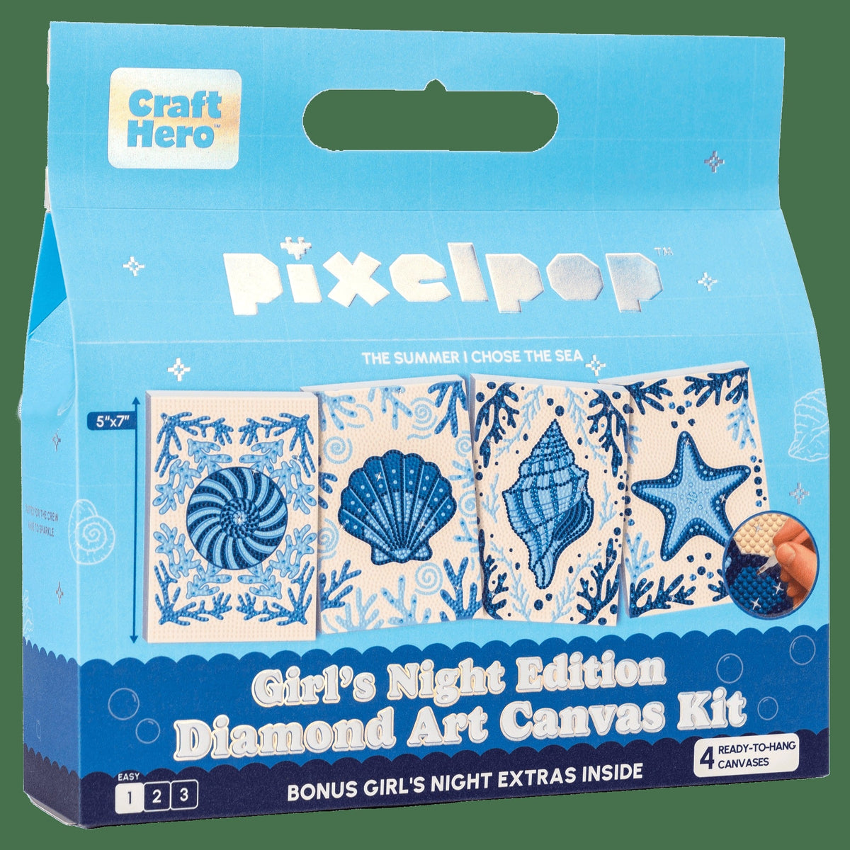 PixelPop Girls Night Diamond Art Kit