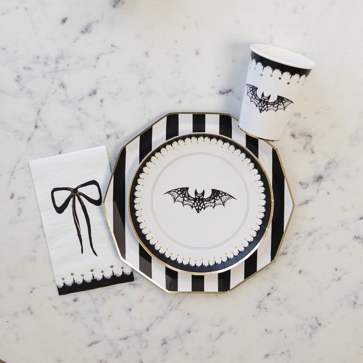 Elegant Halloween Guest Towels
